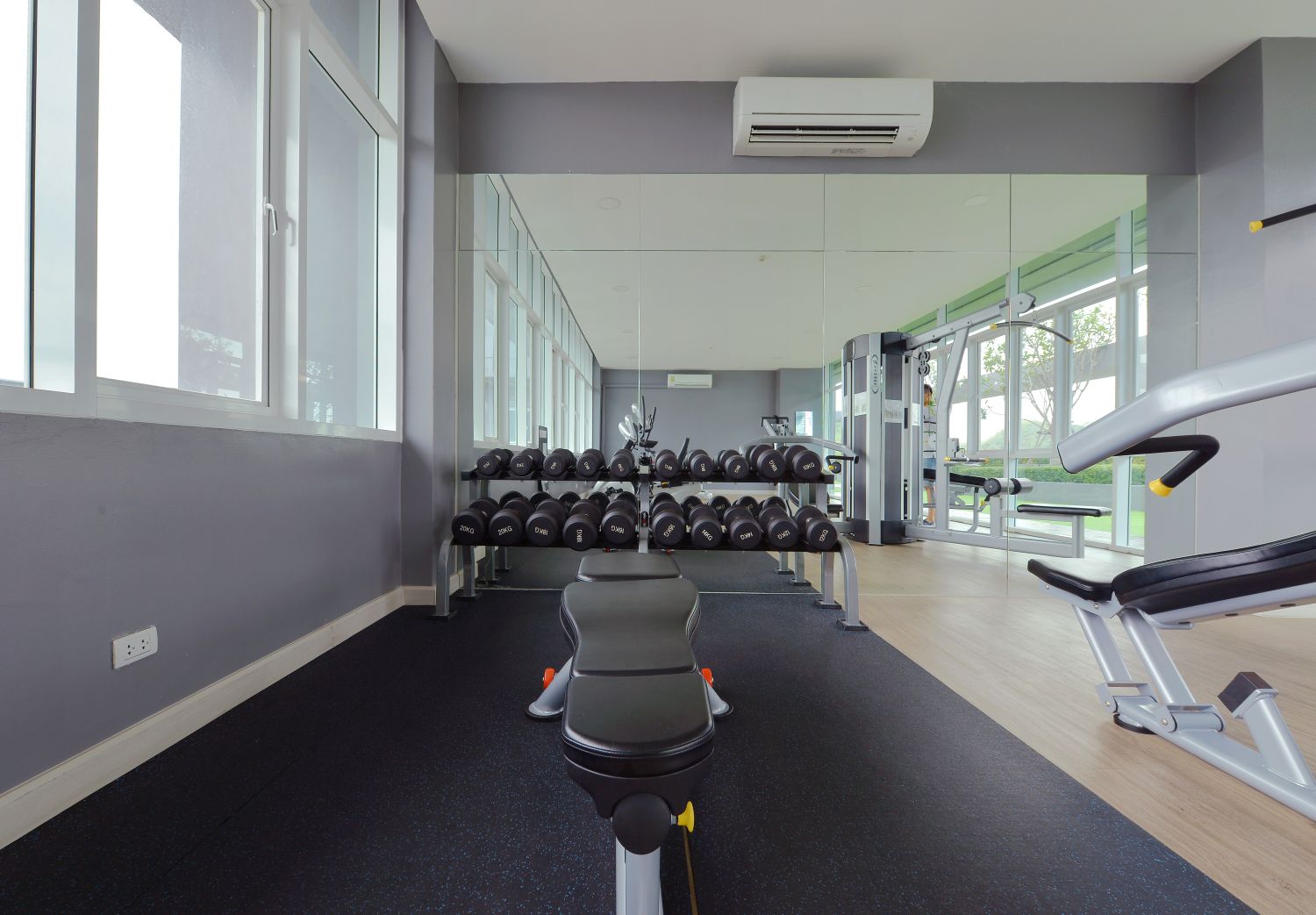Air-conditioned gym